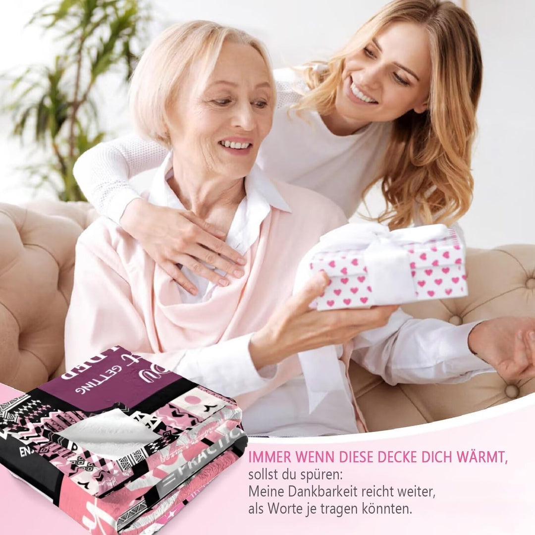 Muttertagsgeschenk - Kuscheldecke Geschenke für Mama - Beste Mama der Welt Flanell Decke - Geburtsta