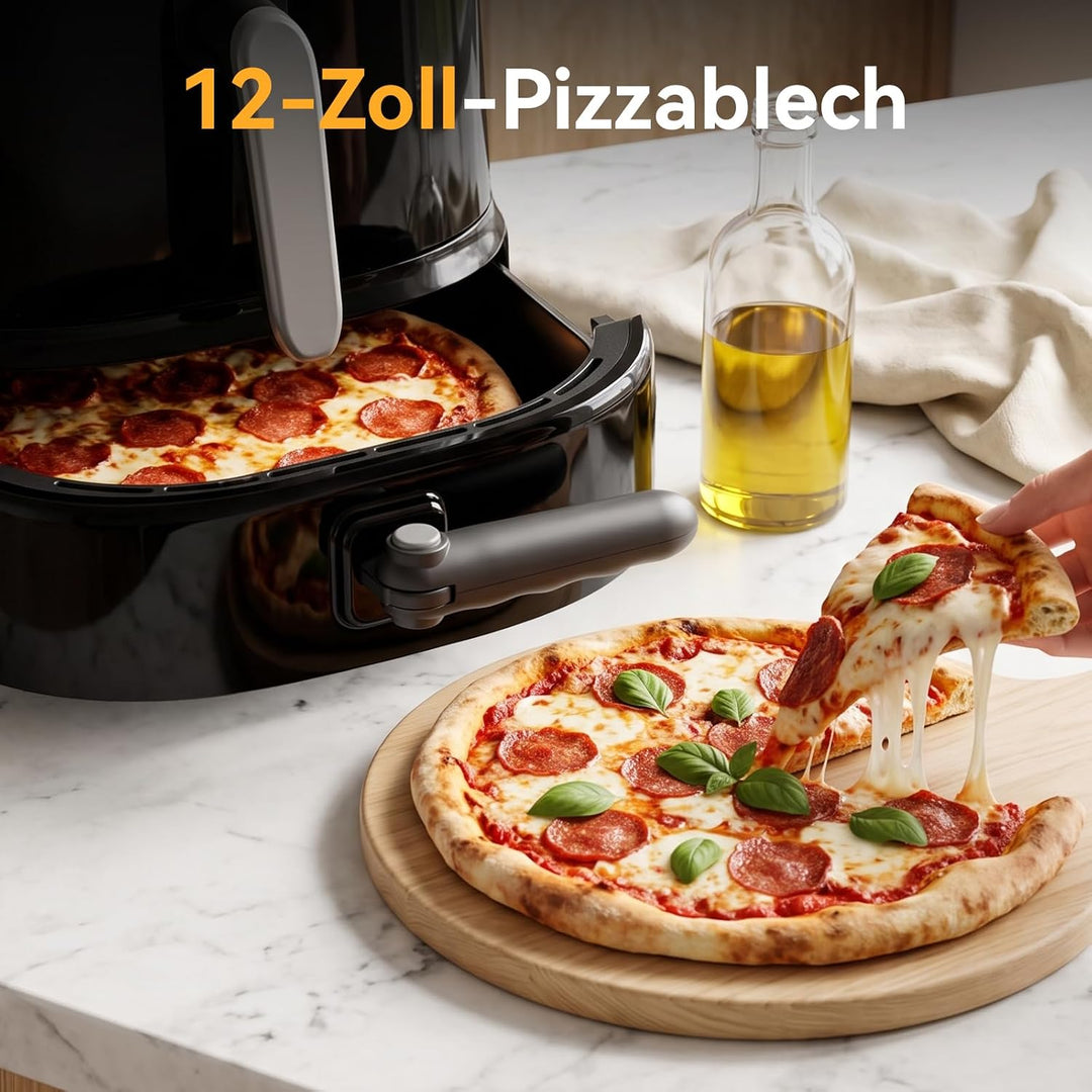 8.5L airfryer, heissluftfritteuse 2 kammern mit Pizzaofen Elektrisch