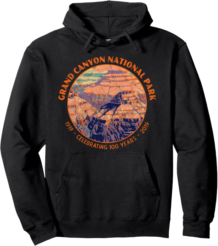 Grand Canyon National Park Vacation Pop Art Grand Canyon Pullover Hoodie