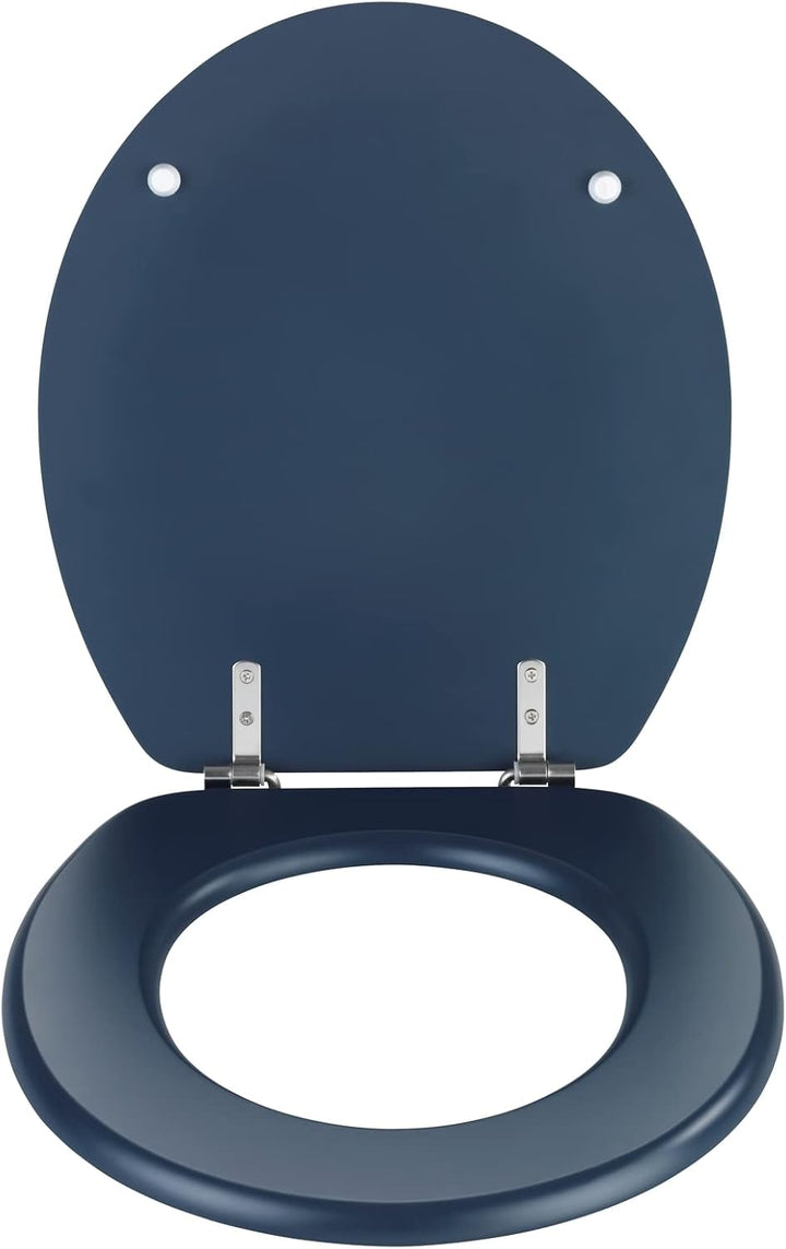 WENKO WC-Sitz Mod. Prima hochwertiger Toilettensitz im Retro-Style mit Wandpuffer und Edelstahlbefes