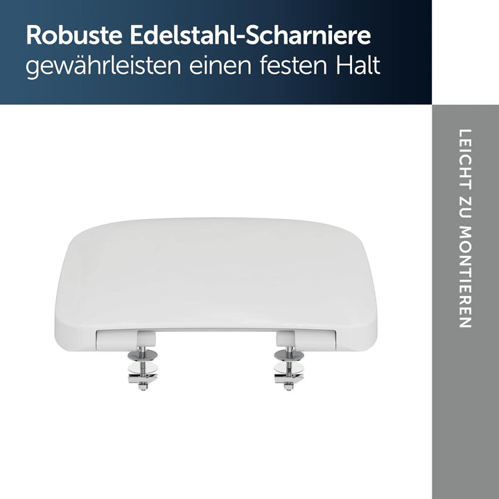 Ideal Standard T318201 Original Slim Toilettensitz Serie Esedra New, weiss Normaler Verschluss, Norm