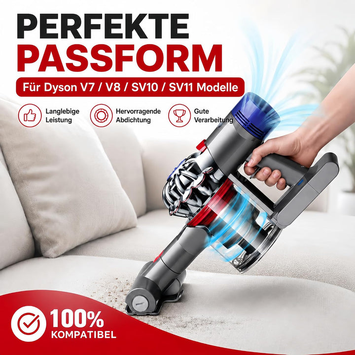 Verbesserter Staubbehälter Ersatz für Dyson V7 V8 SV10 SV11 Staubsauger – 0,54 l grosser Schmutzkani