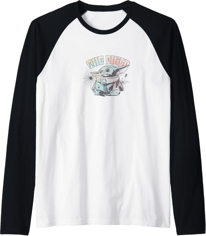 Star Wars: The Mandalorian The Child Tie Dye Retro Raglan