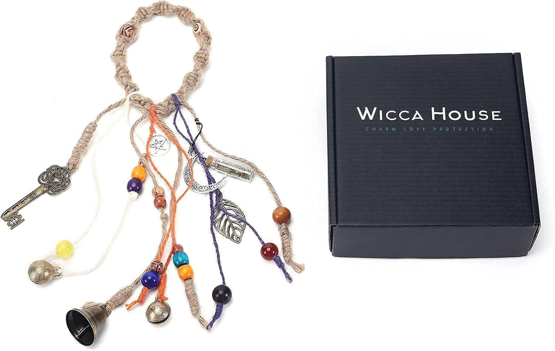 WICCA HOUSE Hexenglocken – Schutzglocken für Türknauf – Hexerei Home Decor – Wicca Hängedekor – Gesc