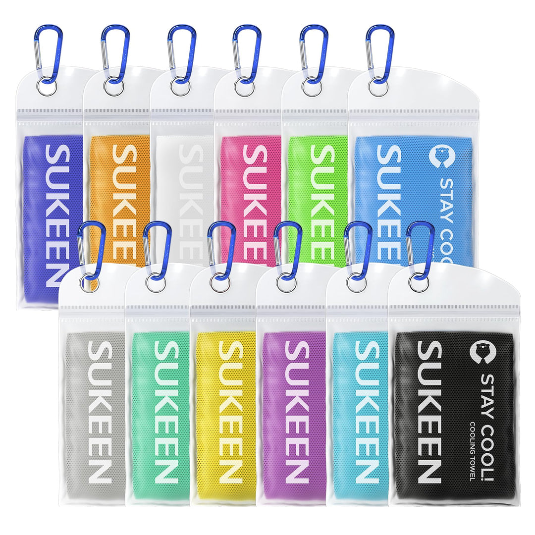 Sukeen Kühlendes Handtuch, Kühlhandtuch Cooling Towel, Gym Handtuch, Eishandtuch Kühltuch Hals, Kühl