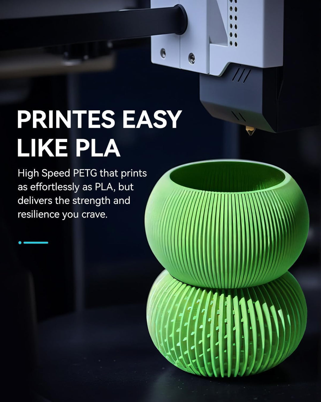 SUNLU 10KG Bündel Rapid PETG Filament, Hohe Geschwindigkeit 30-600mm/s 3D Drucker Filament 1.75mm ±0