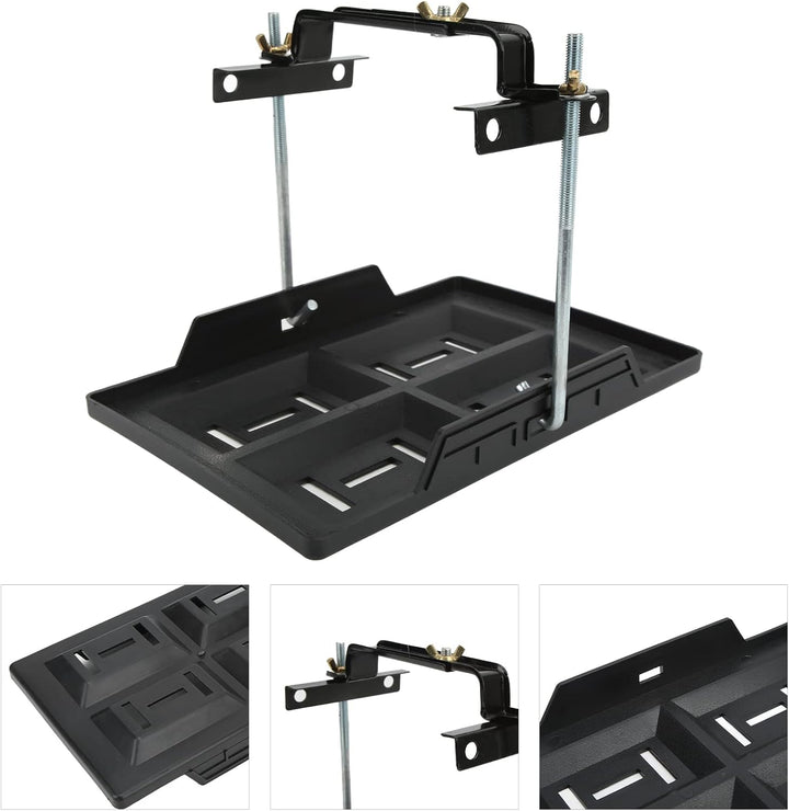 Batterieträger Auto Batteriehalter Universal Metall Batteriehalterung Verstellbar Batteriehalter Ver