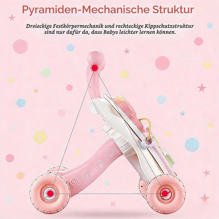 Lauflernhilfe, Baby-Früherziehungs-Aktivitätszentrum im Sitzen und Stehen, Verstellbarer Baby Speed