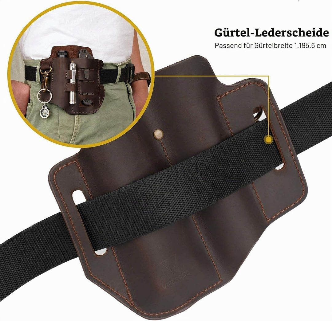 VIPERADE PJ13 Plus Leder EDC lederscheide Tasche Organizer Leder Taktischer Multitool Halter Leder T
