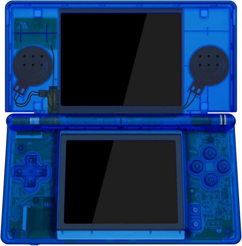 eXtremeRate Ersatz Gehäuse Case für Nintendo DS Lite NDSL, Voll Hülle&Knöpfen&Screen Protector Shell