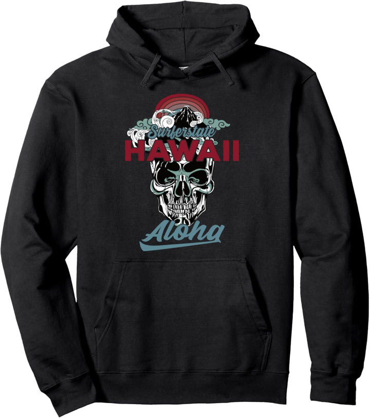 Hawaii Surfer I Surferstate Hawaii Aloha I Hawaii Surf Pullover Hoodie