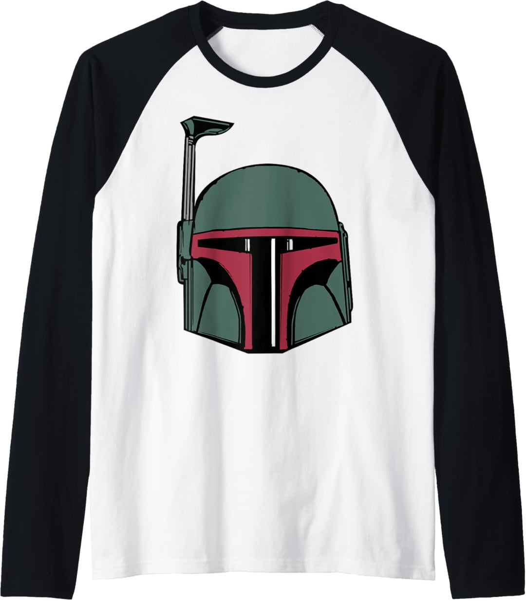 Star Wars Boba Fett Cartoon Floating Helmet Raglan