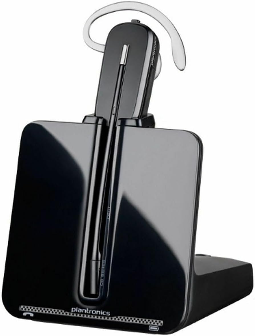 Plantronics - CS540 DECT-Headset – Ein-Ohr Wireless-Headset (Mono), 3 verschiedene Tragevarianten -