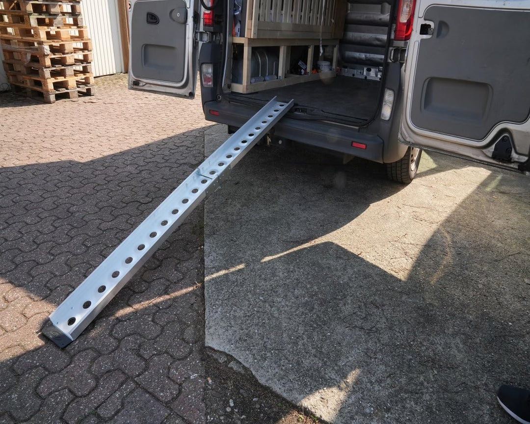 2EXTREME Alu Auffahrrampe klappbar 222x16,5cm 180kg Motorradrampe, Verladerampe, Verladeschiene, Auf