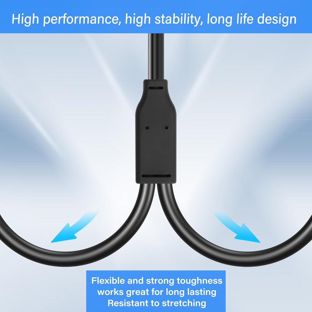 SinLoon USB-A Stecker auf Dual XLR Stecker Audiokabel Mit eingebautem 32-Bit/384-kHz-DAC-Chip Stereo
