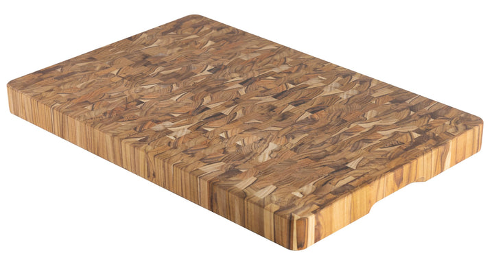 Fleischer-Billot aus FSC-Teakholz, 60 x 40 x 4,5 cm (XXL) 60L x 40B cm, 60L x 40B cm