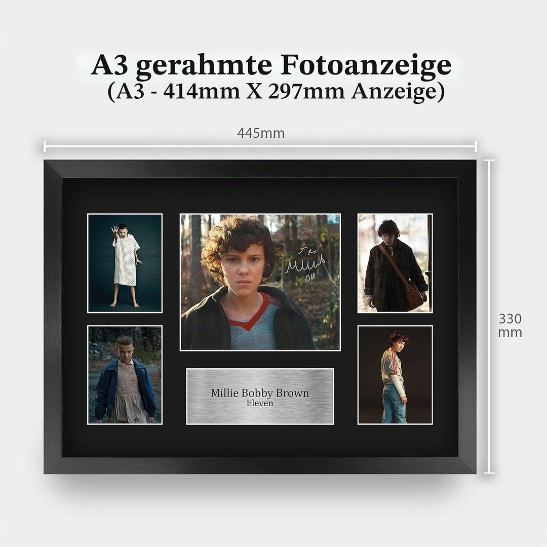 HWC Trading FR A3 Millie Bobby Brown Eleven Geschenke Gedruckt Signiert Autogramm Präsentation Foto