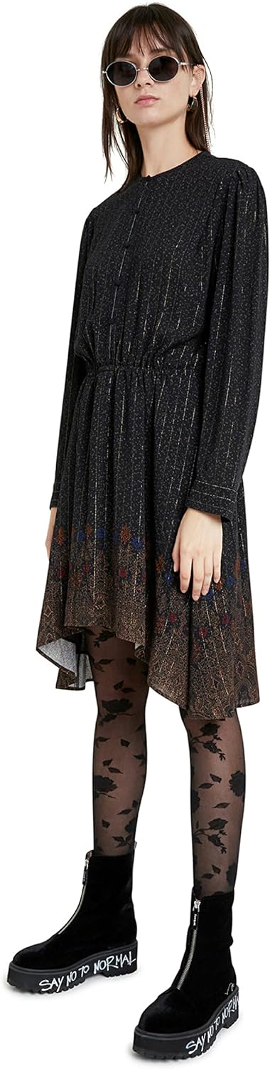 Desigual Damen 20wwvw50 Kleid, Schwarz, 26 Kurz EU