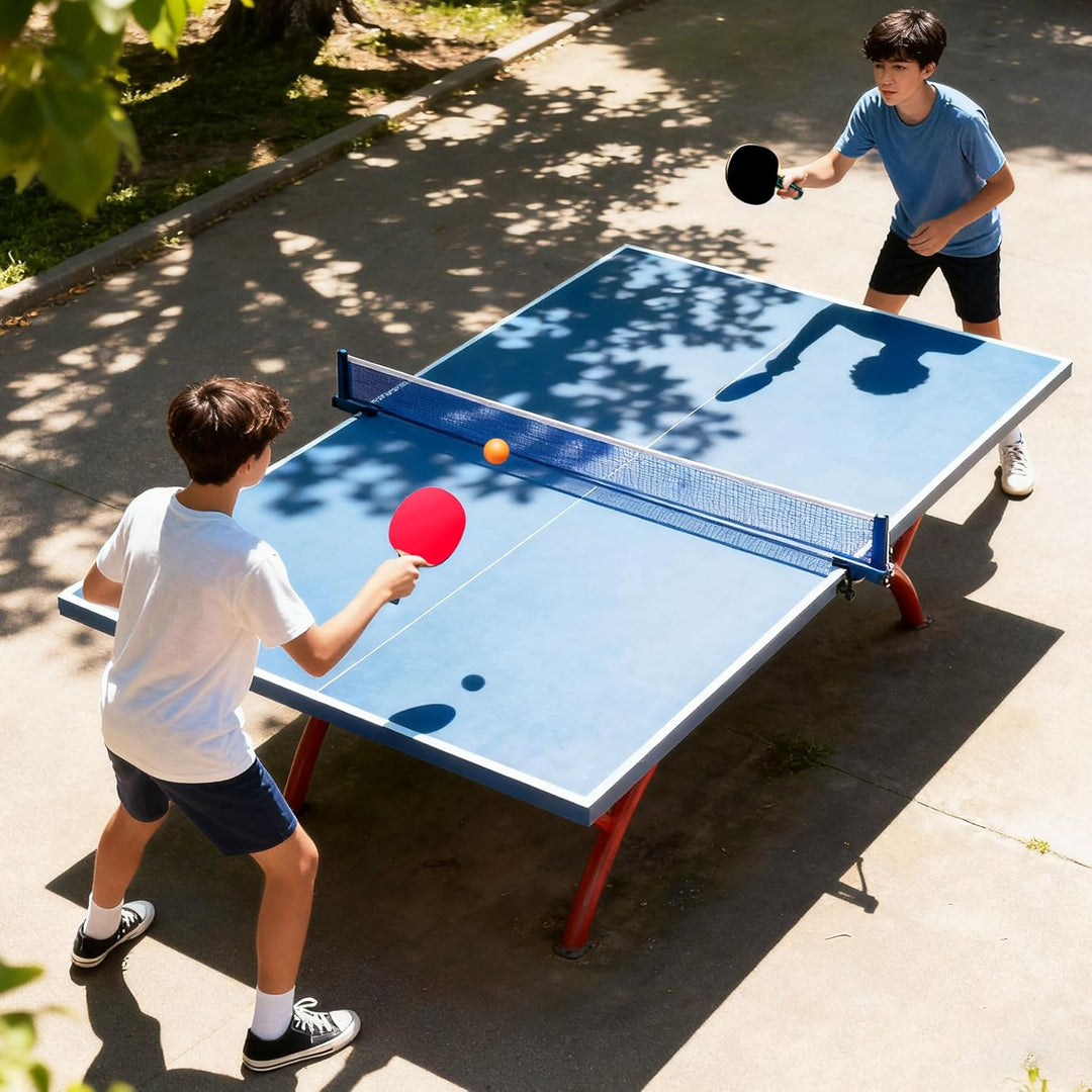 Tischtennisschläger, tragbares Tischtennis-Set, 2 Tischtennisschläger + 3 Tischtennisbälle + Tischte