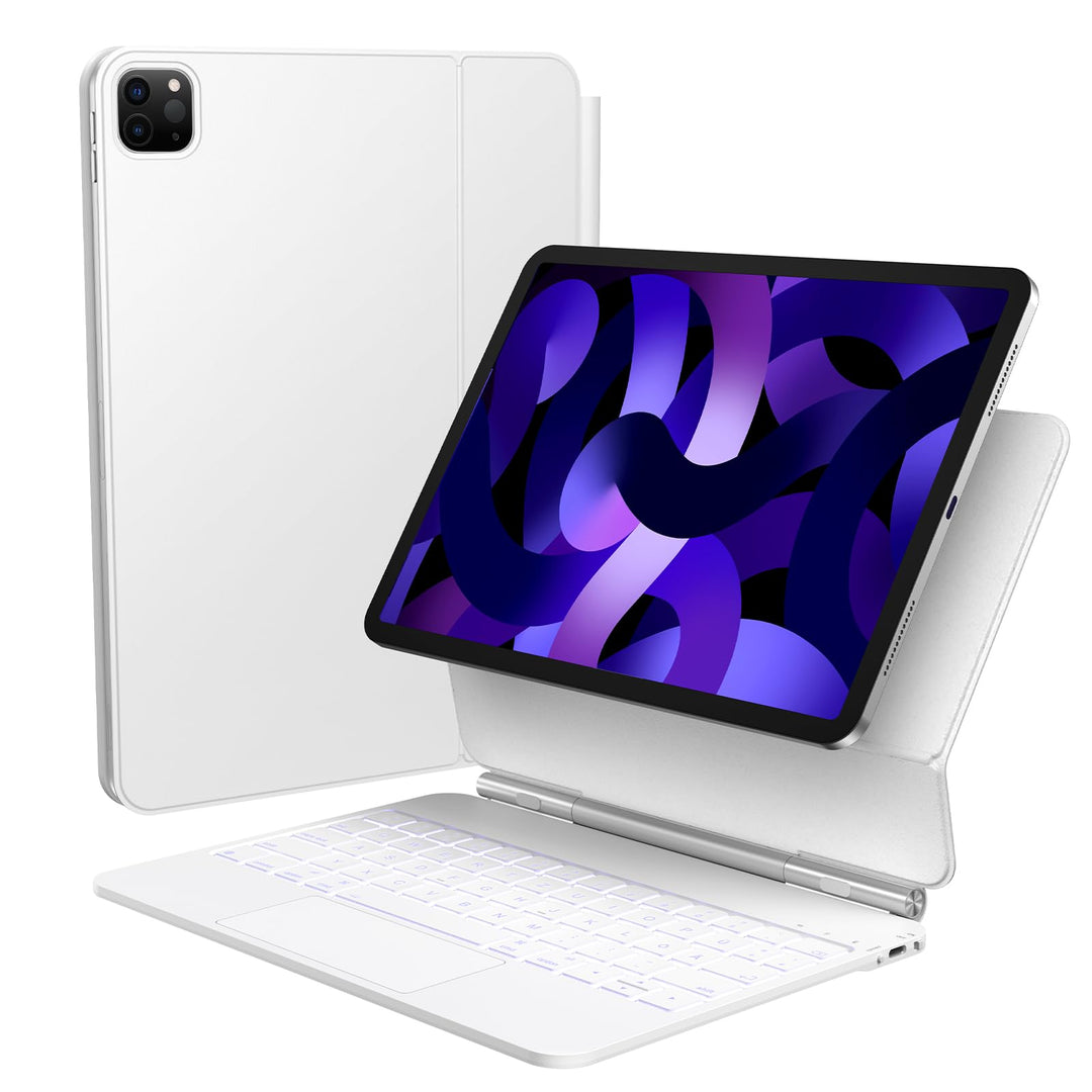TECURS iPad Air 5/4(2022/2020) Hülle mit Tastatur, Magic Keyboard für ipad pro 11(4. /3. /2. /1. Gen