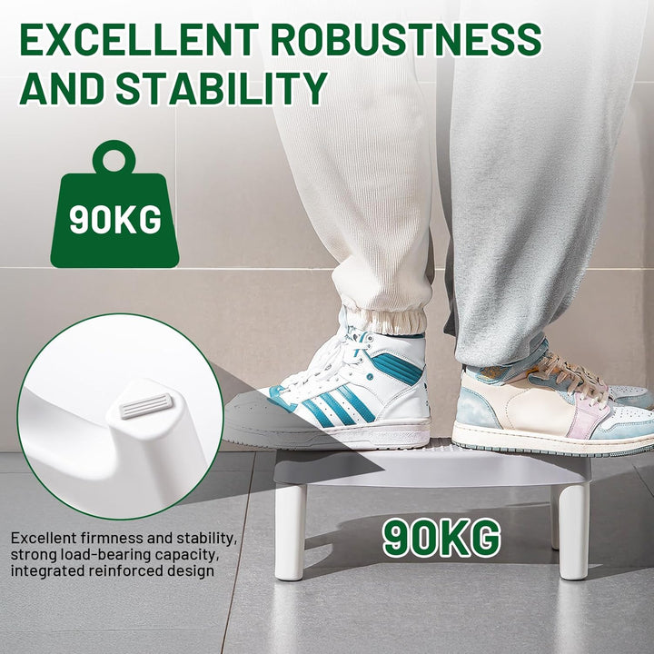 Toilettenhocker,Klohocker,Hocker Toilette mit Anti-Rutsch-Pads,Ergonomischer WC Hocker Tragbarer für