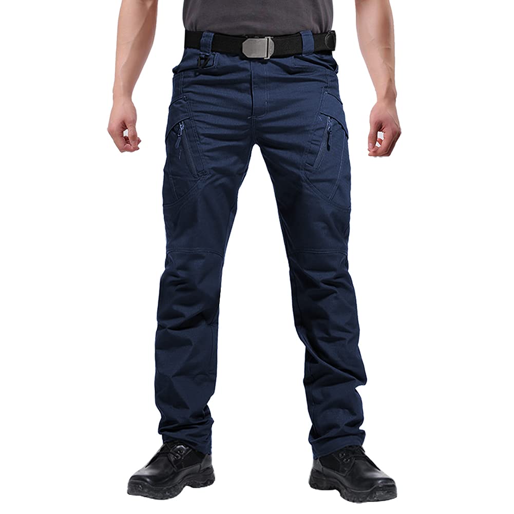 FEDTOSING Cargohose Herren Vintage Militär Tactical Hosen mit Stretch Arbeitshose Outdoor Viele Tasc
