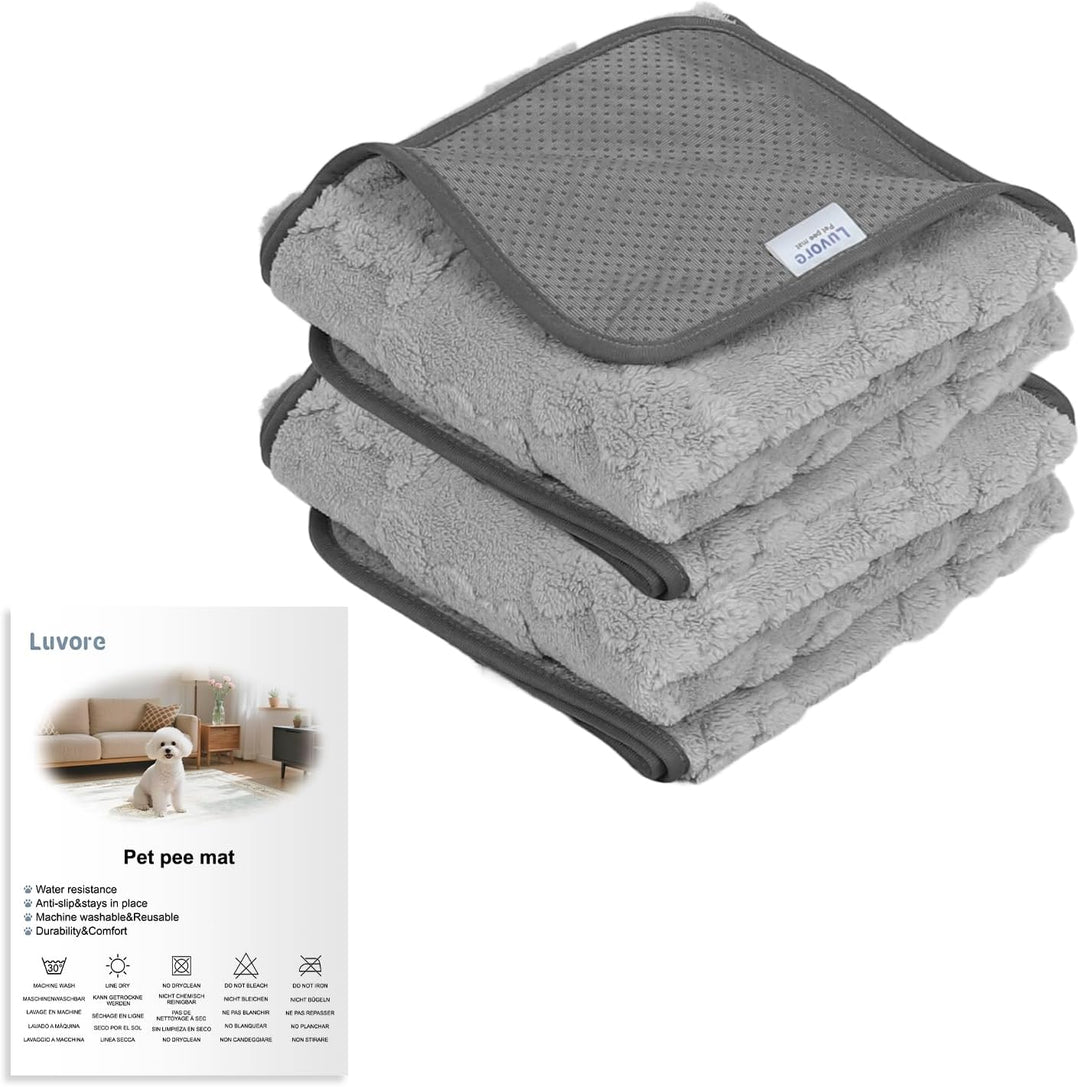 2 Stück Welpenunterlagen saugfähige 92x122cm, weich Hunde PIPI matten, wasserdicht Urinierunterlagen