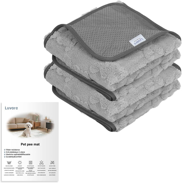 2 Stück Welpenunterlagen saugfähige 92x122cm, weich Hunde PIPI matten, wasserdicht Urinierunterlagen