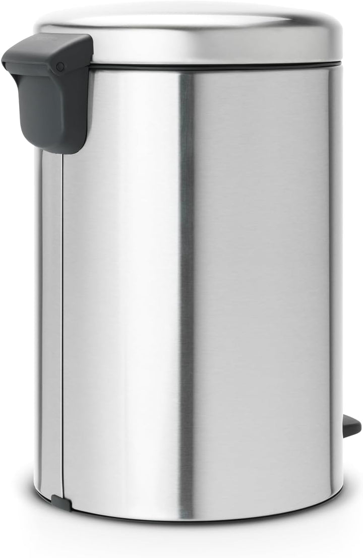 Brabantia Tret-Mülleimer mit Inneneimer aus Kunststoff, stahl, Matt Steel Fingerprint Proof, 20 l 20