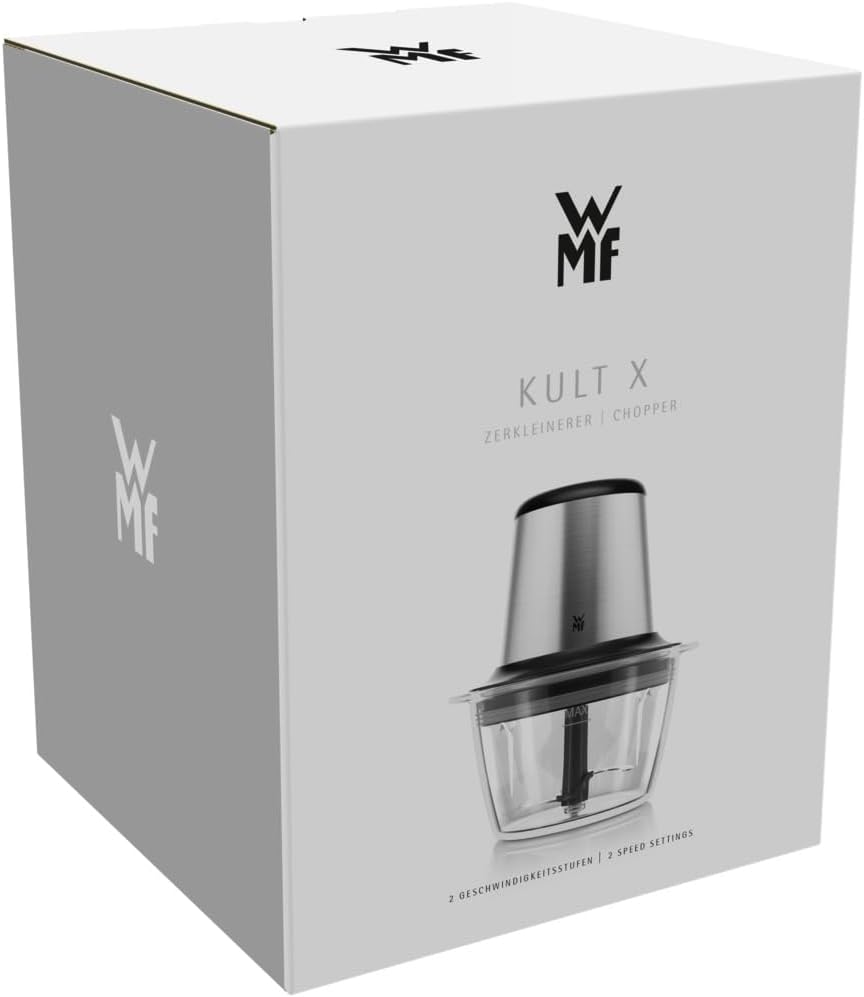WMF Kult X Edition Zerkleinerer elektrisch mit Glasbehälter, 320 W, 2 Geschwindigkeitsstufen, grosse