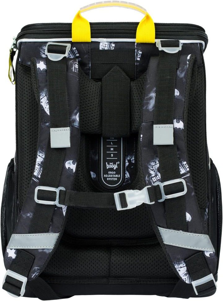Baagl Schulranzen Jungen Set 3 Teilig, Zippy Schultasche ab 1. Klasse, Grundschule Ranzen mit Brustg