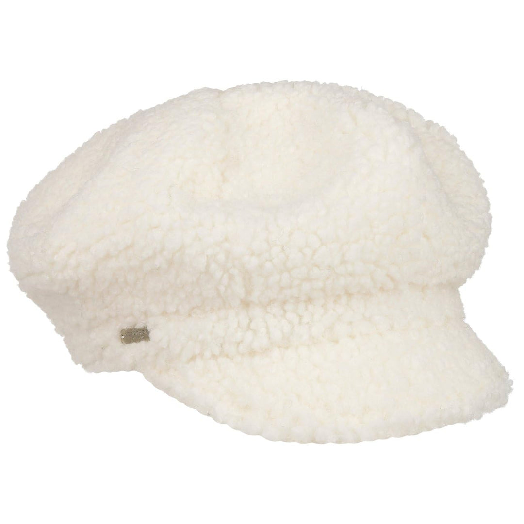 Seeberger Teddy Fur Ballonmütze Schirmmütze Damencap Wintercap Kunstfellcap Baker-Boy-Mütze Mit Schi