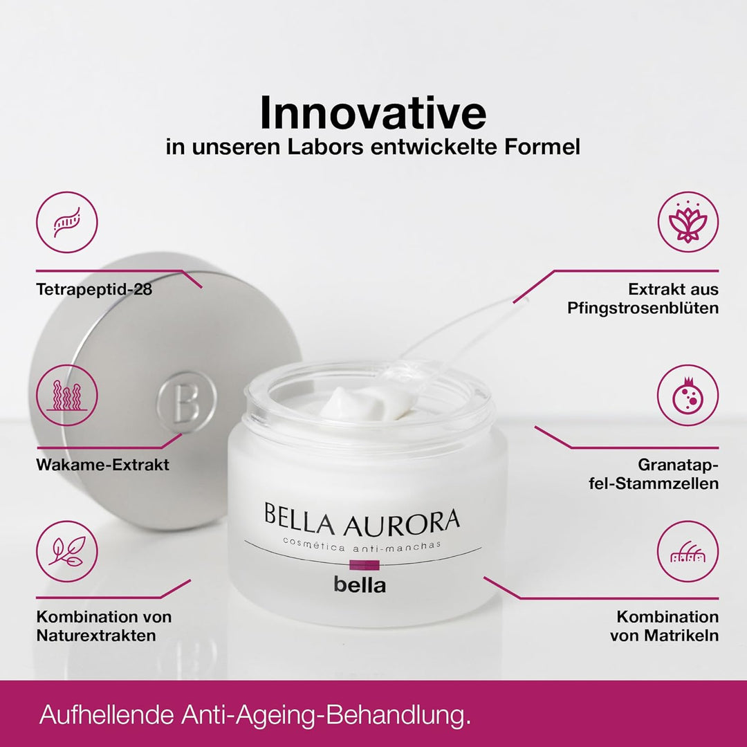 Bella Aurora, Bella, Multi-Perfektionierende Tagescreme, Restrukturierende Nachtcreme, Feuchtigkeits