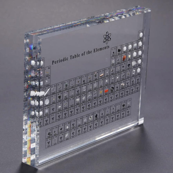 DARYTS Periodensystem aus Acryl mit Echten Elementen,Periodic Table of 83 Elementen,Periodensystem m