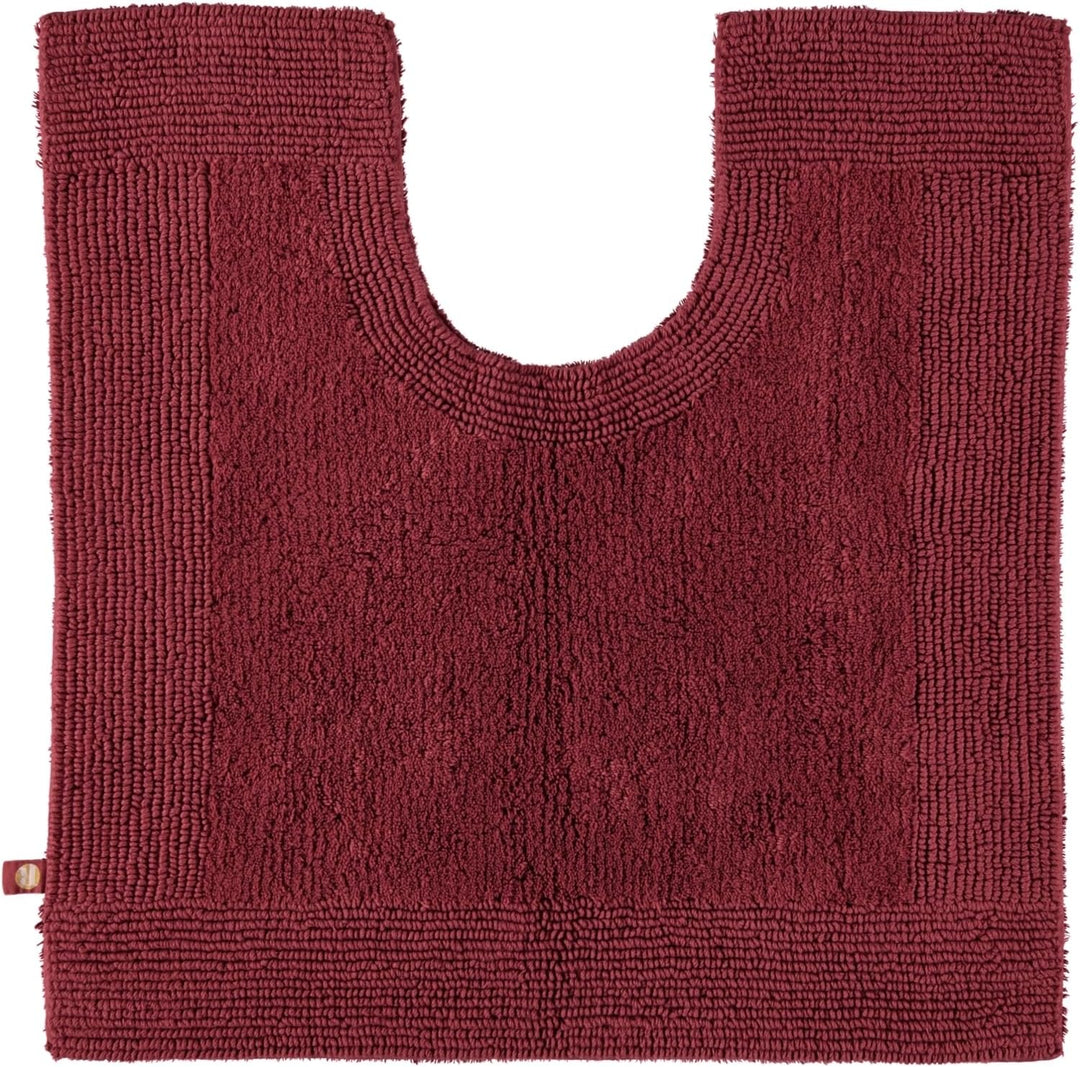Rhomtuft Badteppiche Prestige Marsala - 391 Toilettenvorlage mit Ausschnitt 60x60 cm Marsala - 391,