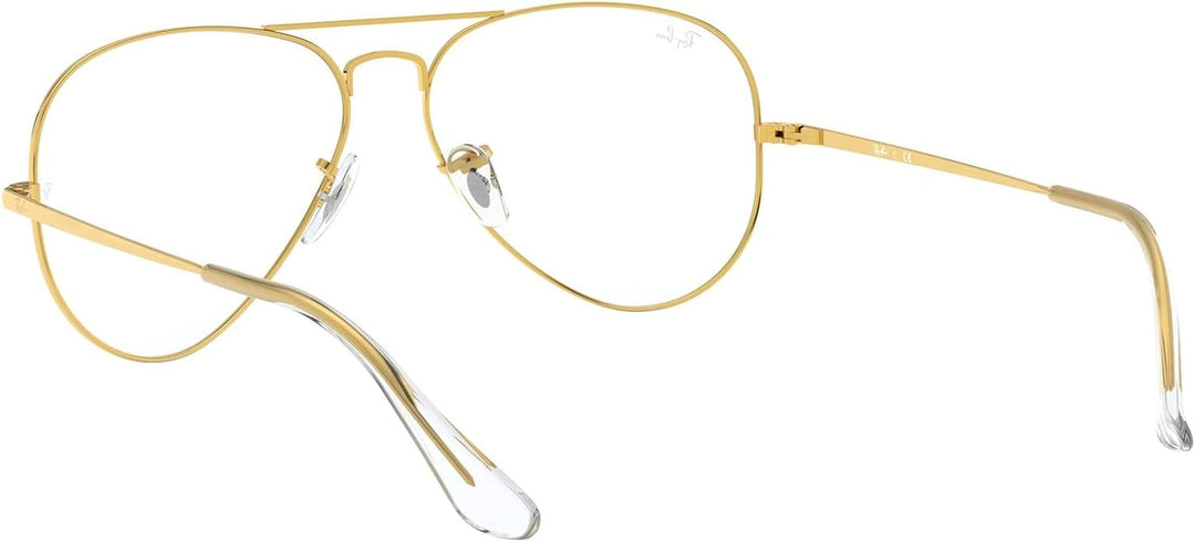 Ray-Ban Unisex AVIATOR-0RX64893086, Legend Gold, 55