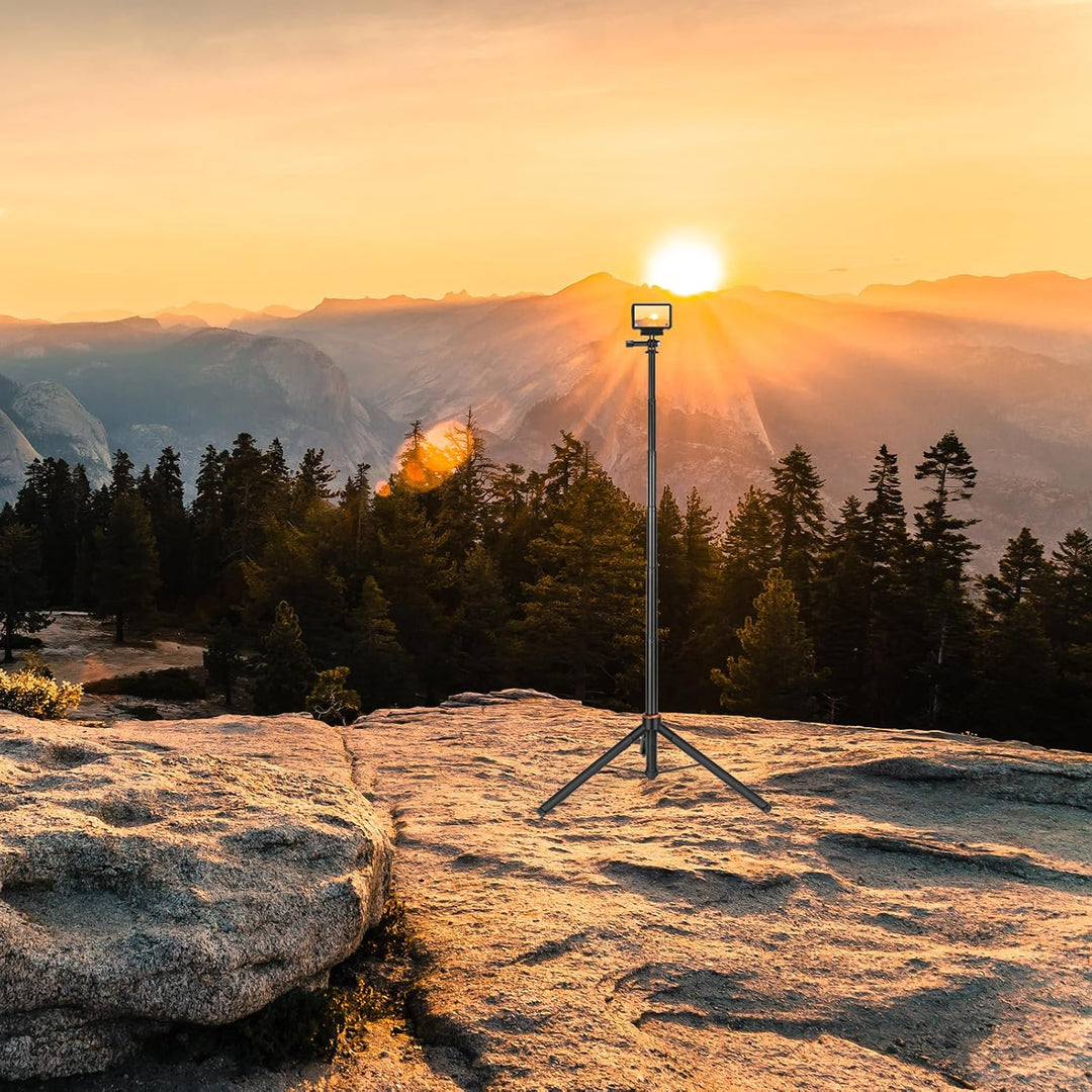 136cm Selfie Stick Stativ Set für DJI Osmo Action 5 Pro/4/3, Osmo 360, 2-in-1 Erweiterung Reisestati