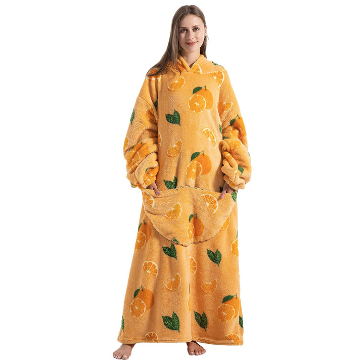 Ultra Weiche Hoodie Decke mit Ärmeln Warme Flanell Decke zum Anziehen für Zuhause Sofa und Bett, Kus