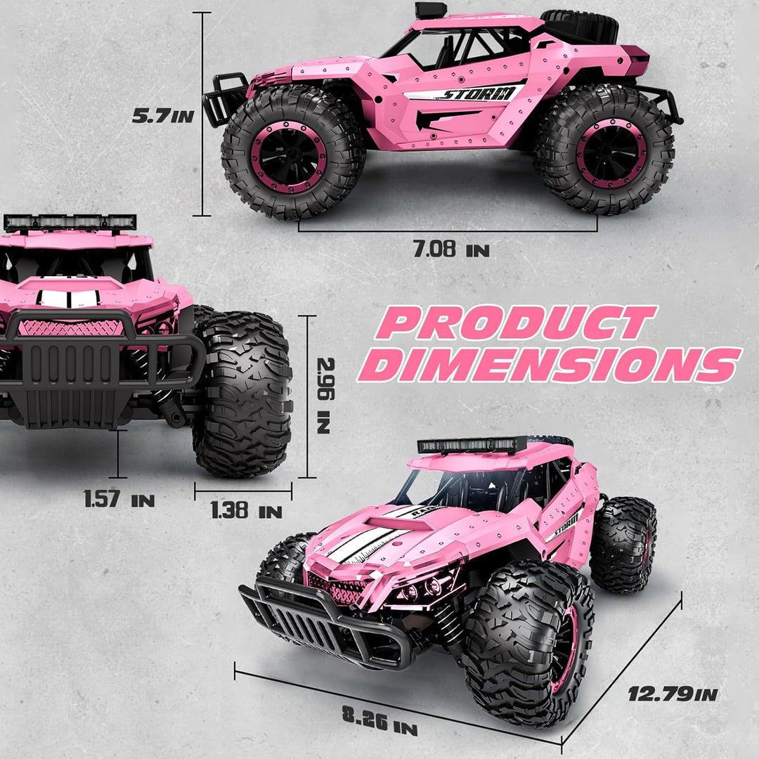 Tecnock Ferngesteuertes Auto 1:16 mit Scheinwerfer und Fahrgestellbeleuchtung, All Terrain Off Road