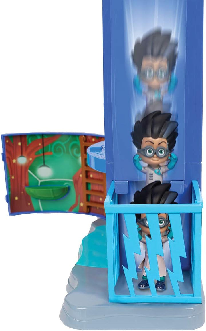 Simba 109402375 - PJ Masks Hauptquartier / Mission Control Spielset / mit Catboy und Romeo Figur / P
