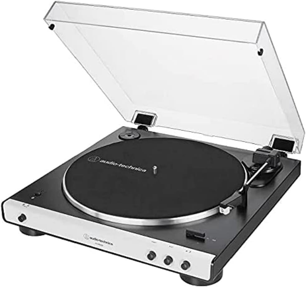 Audio-Technica LP60XBTWH Vollautomatischer Stereo-plattenspieler mit Riemenantrieb Weiss White Bluet
