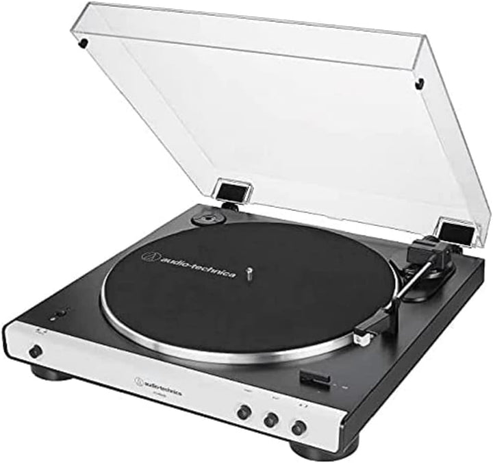 Audio-Technica LP60XBTWH Vollautomatischer Stereo-plattenspieler mit Riemenantrieb Weiss White Bluet