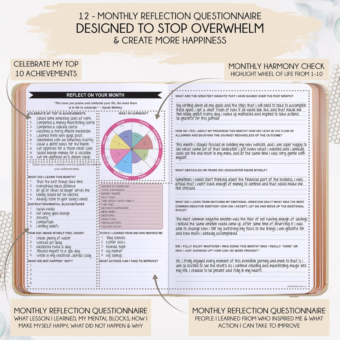 Law of Attraction Terminplaner 2025 - Deluxe Wochen- und Monatsplaner, eine 12-monatige Reise zur St