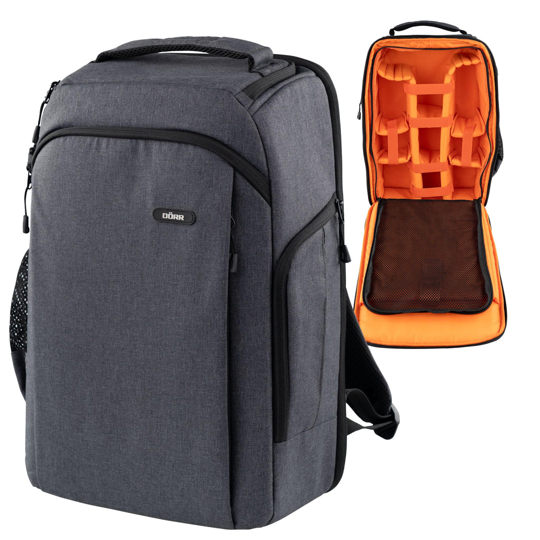 DÖRR Fotorucksack Prag Pro 20L &amp; Prag Go 16L, Wasserdicht, Kamera-Rucksack, 16 Zoll Laptopfach, Spie
