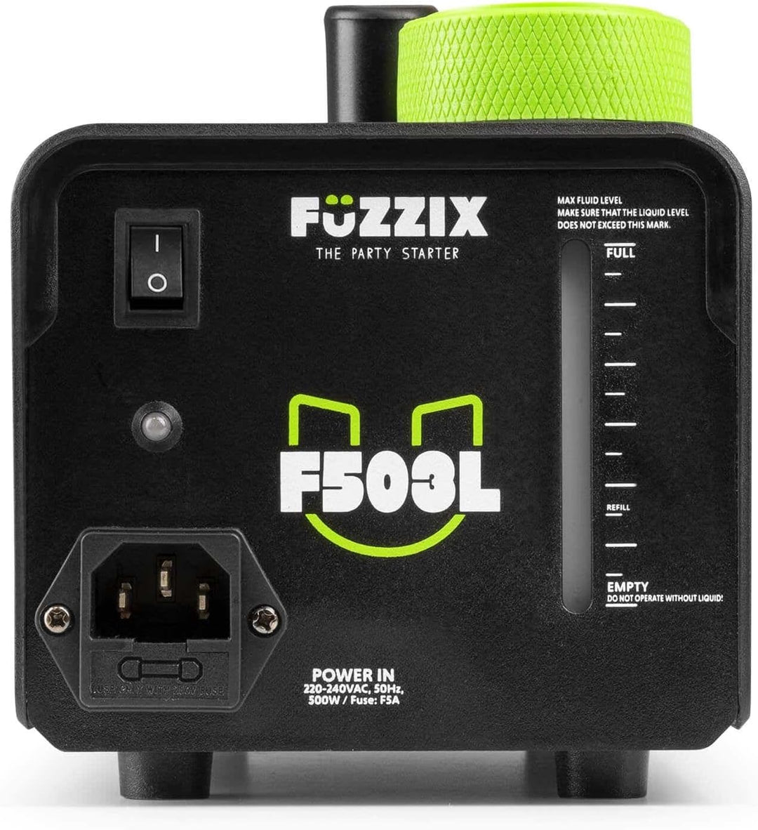 Fuzzix F503L Nebelmaschine mit Flüssigkeit, LED, 1L Nebelfluid, 500 Watt, Fernbedienung, Rauchmaschi