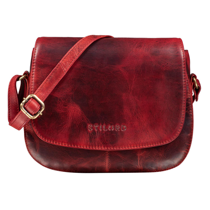 STILORD 'Savannah' Umhängetasche Damen Leder Handtasche kleine Schultertasche Crossbody Bag Ausgehta