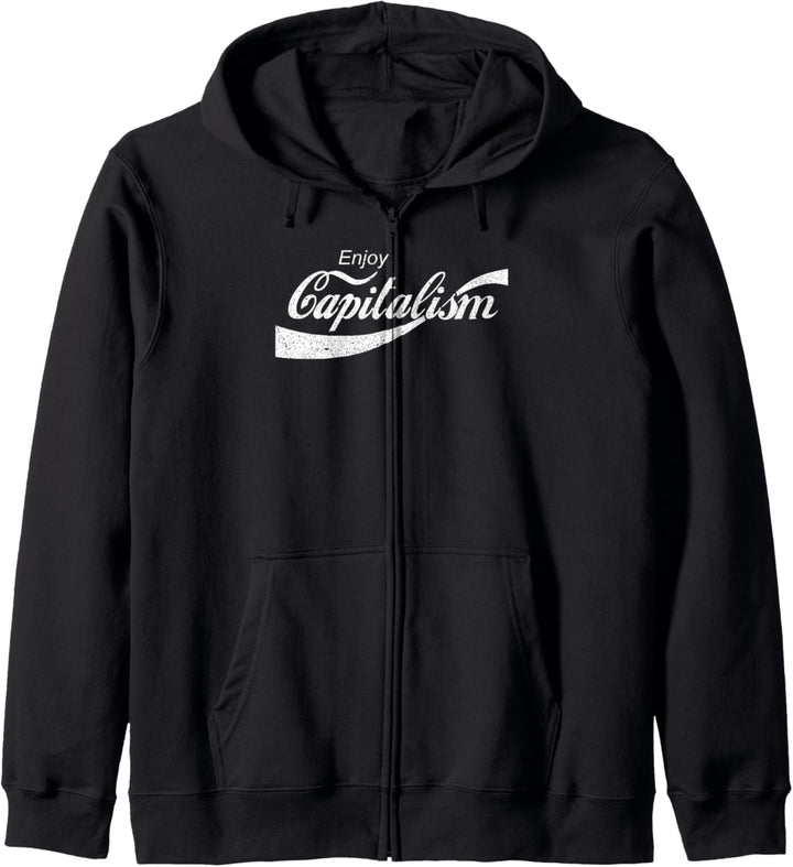 Geniessen Sie den Kapitalismus für amerikanischen Unternehmer. Kapuzenjacke