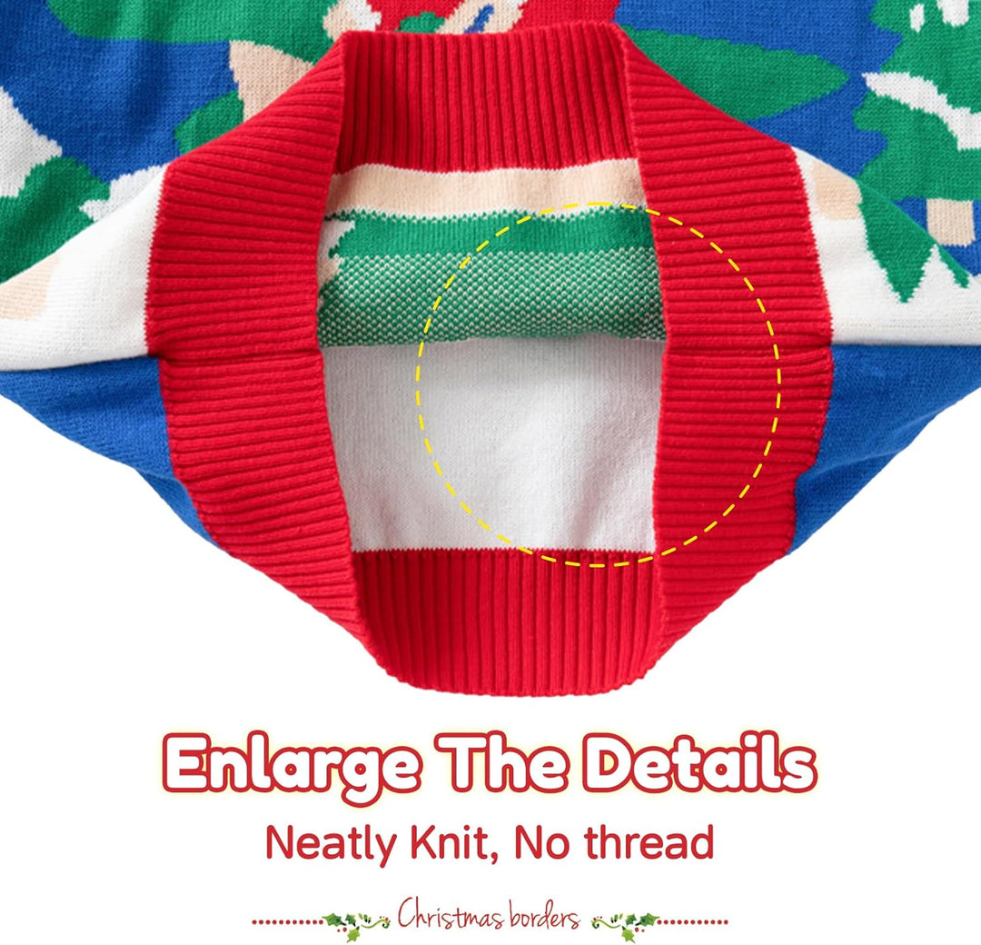 Minizone Baby Winter Strickpullover Weihnachten Langarm Sweatshirts Warme Kleidung 1-6 Jahre 1-2 Jah