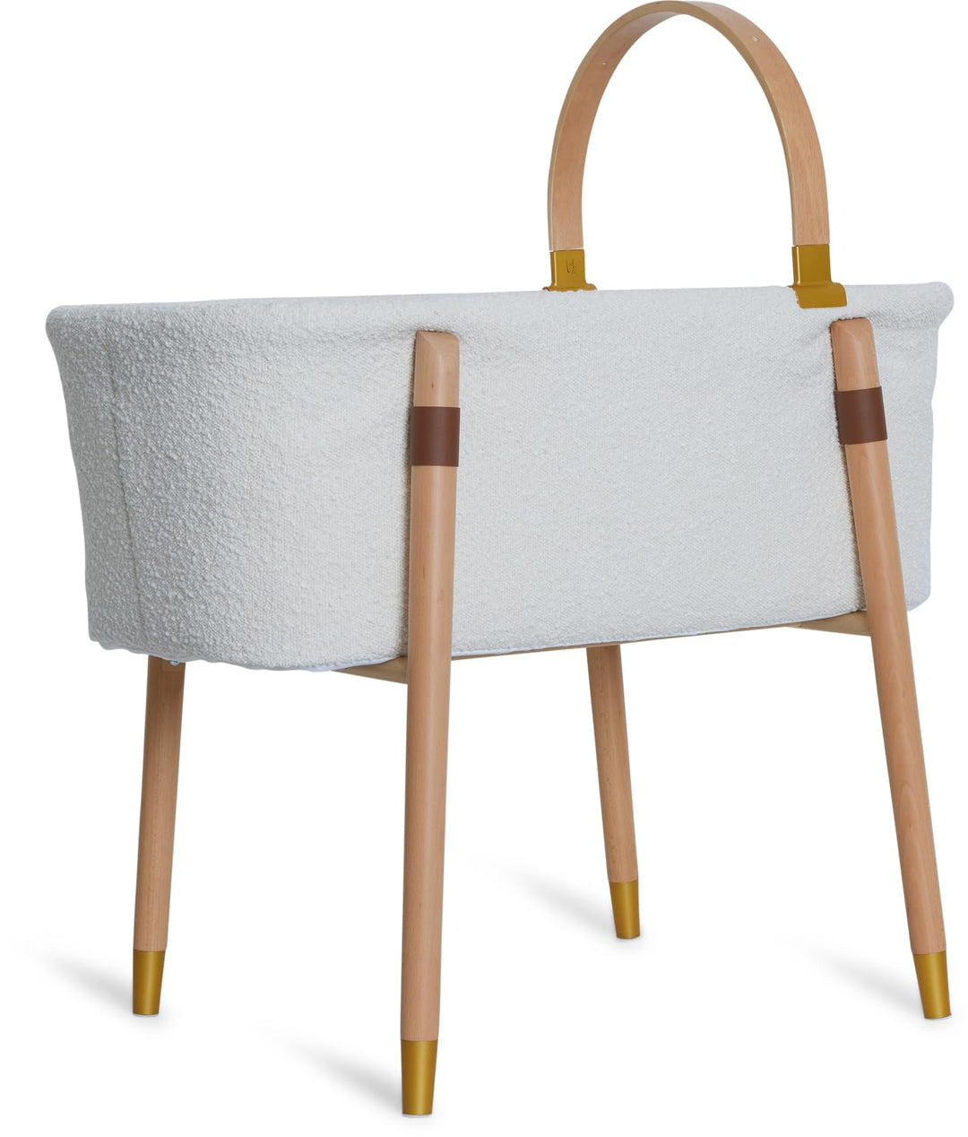 Baby Elegance Vola Stubenwagen Weiches Boucle-Babybett mit atmungsaktiver Matratze &amp; Spielzeugstange