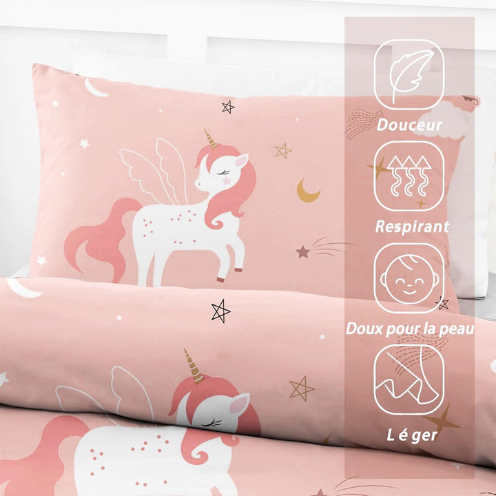Blumen BettwäSche Kinder MäDchen Bettdecken Set 120x150cm with 1 Kissenbezug 40×60cm 2ps 3D-Druck We